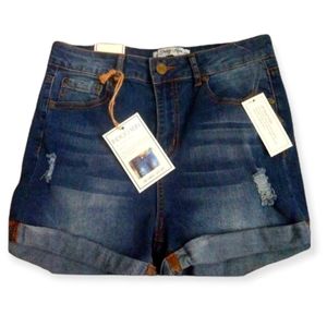 INDIGO REIN high rise denim Jean Shorts size 11 new with tags